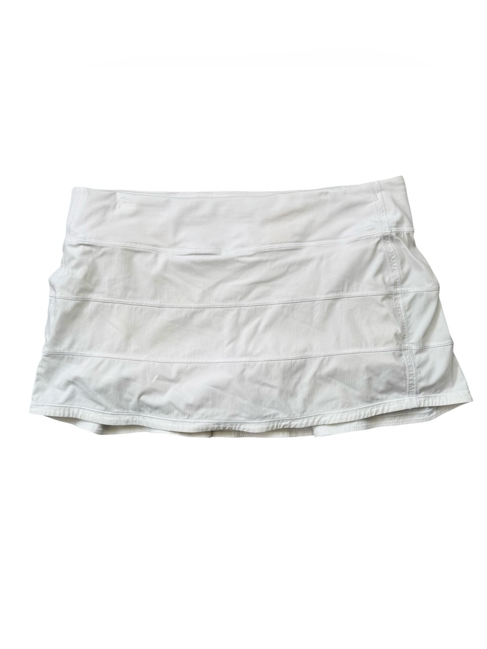 Lululemon Pace Rival Skirt Skort In White Size 10 Pickleball Tennis Golf